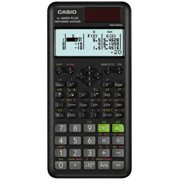 Casio FX-300ESPLUS2 Scientific Calculator, Natural Textbook Display, Black